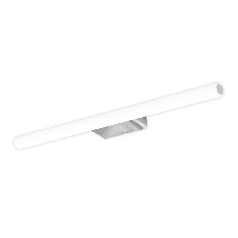 B-Ware Irene Wandleuchte Wandlampe LED rund chrom weiß Kunststoff ABS 50 cm