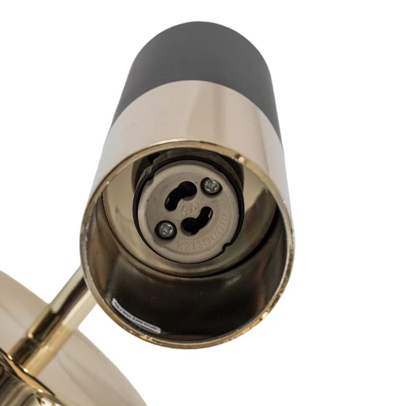 B-Ware Orino Wandleuchte Leuchte Wandlampe schwarz gold Metall GU10 Made in EU 25cm