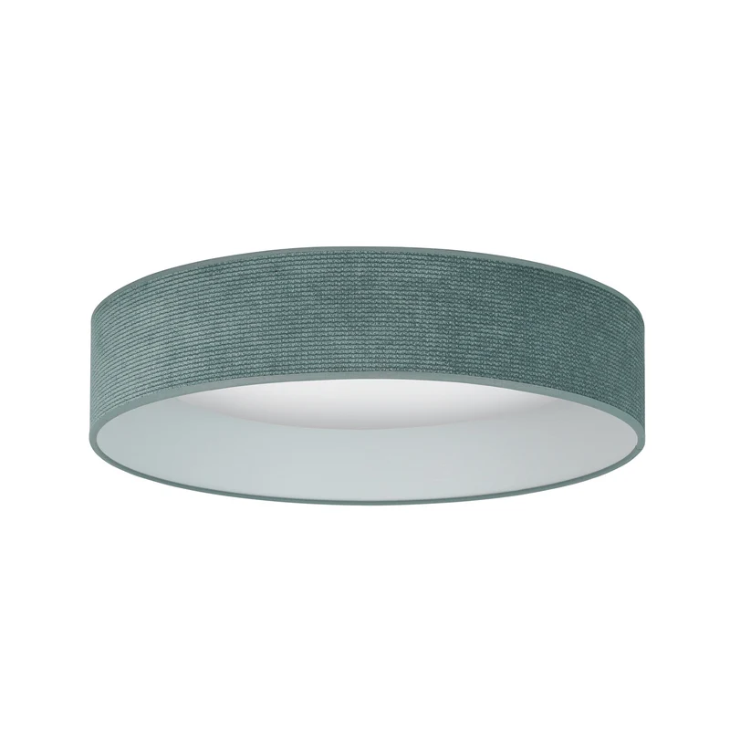 B-Ware DUOLLA Deckenleuchte Plafond Lampe LED mintgrün Stoff Cord Fernbedienung