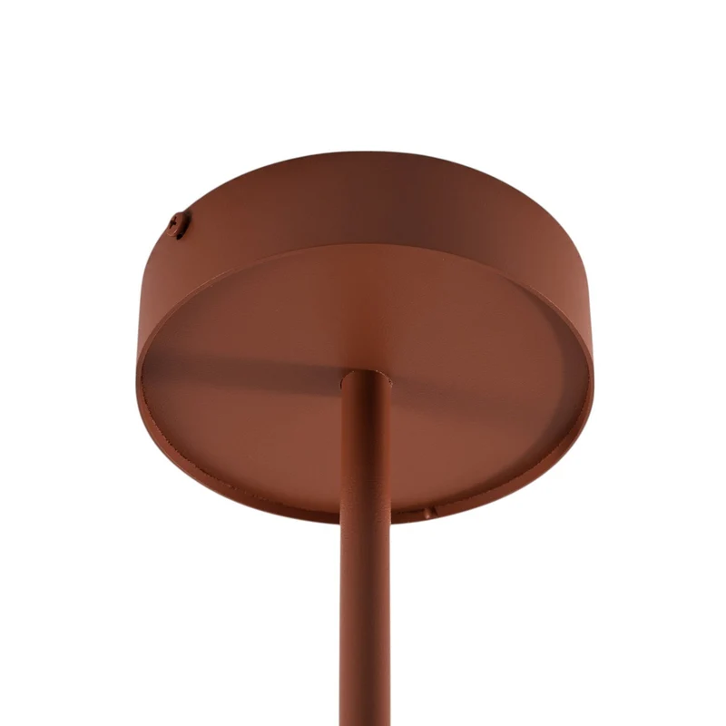 B-Ware Leda Deckenspot Spot Leuchte ziegelrot 3-flammig Stahl Höhe 76 cm