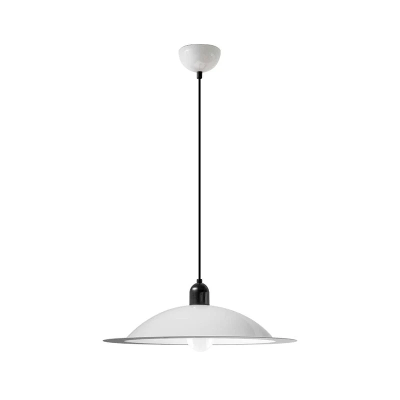 B-Ware Stilnovo Pendelleuchte Hängelampe Lampe LED weiß Lampiatta Aluminium Stahl 50cm