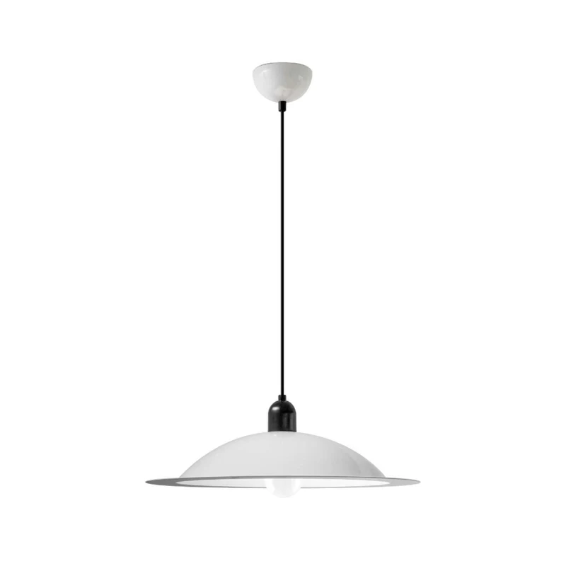 B-Ware Stilnovo Pendelleuchte Hängelampe Lampe LED weiß Lampiatta Aluminium Stahl 50cm