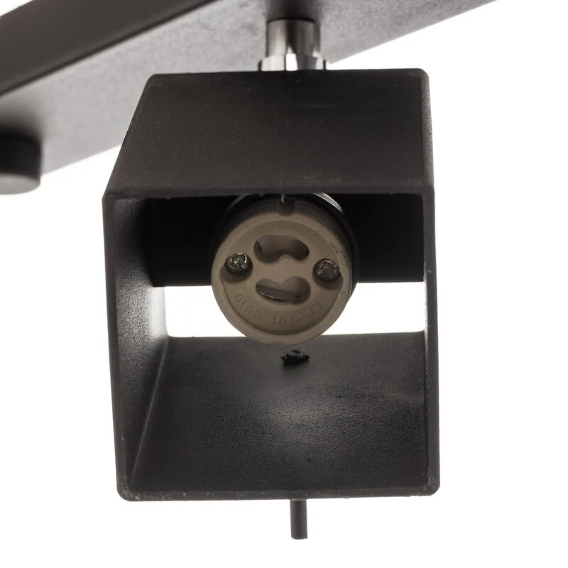B-Ware Euluna Deckenstrahler Square Deko-Deckenlampe GU10 schwarz vierflammig linear