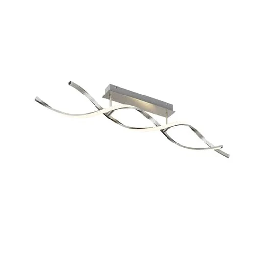 B-Ware Lindby Spiralförmige LED-Deckenlampe Kati Deckenlampe Deko-Deckenlicht Alu