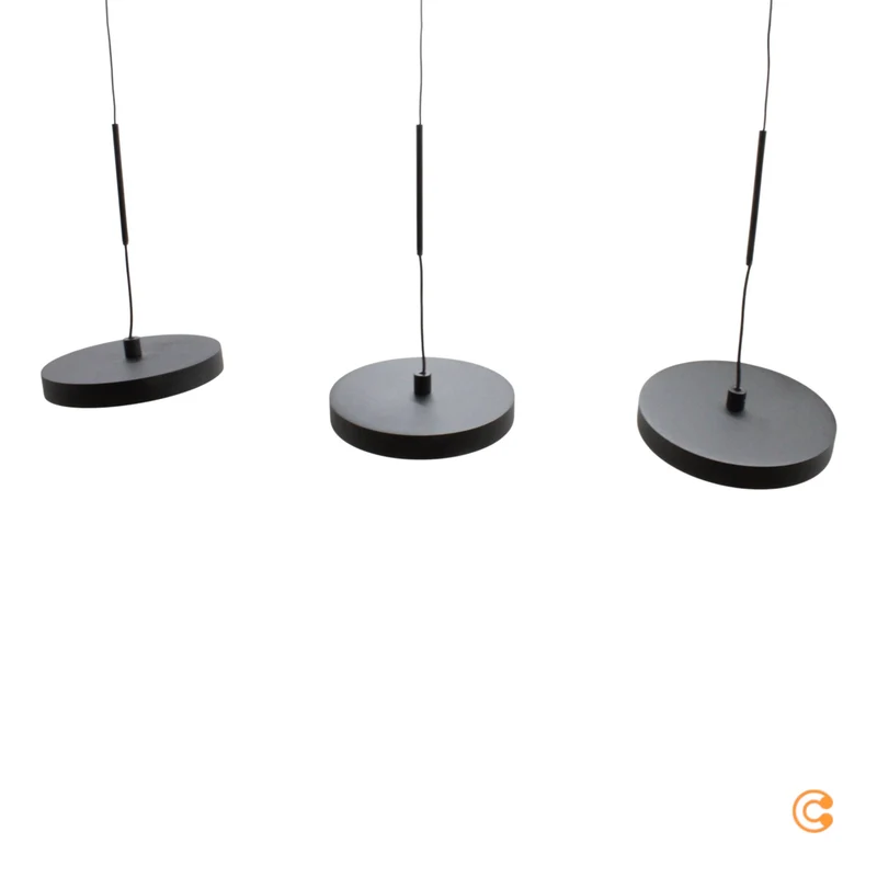 B-Ware JUST LIGHT Pendelleuchte Hängeleuchte LED Plata schwarz höhenverstellbar 3000K