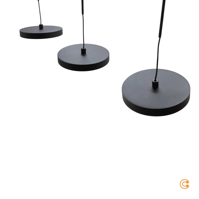 B-Ware JUST LIGHT Pendelleuchte Hängeleuchte LED Plata schwarz höhenverstellbar 3000K
