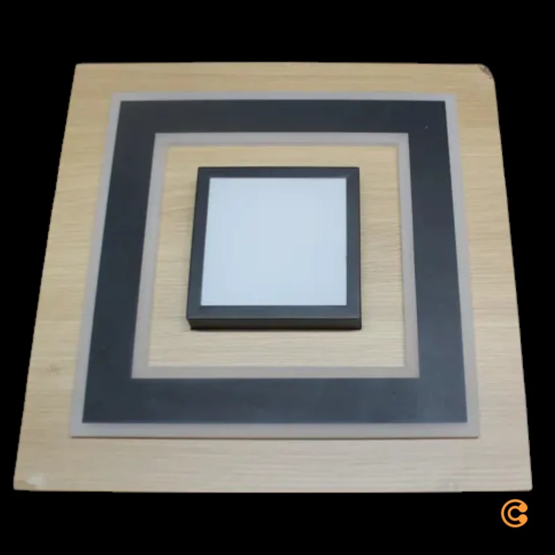 JUST LIGHT LED Deckenlampe Leuchte Tola Holz hell 40x40cm 26W SIEHE TEXT/FOTO