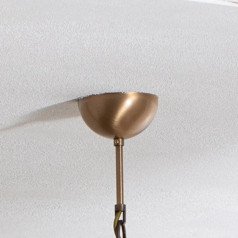 B-Ware Avonni Jadina Kronleuchter Deckenleuchte Lampe gold antik 4flg Ø50cm Metall Glas