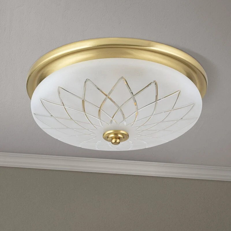 B-Ware ORION Deckenleuchte Porto Deckenlampe Ø 37 cm Glas bronze Stahl E27
