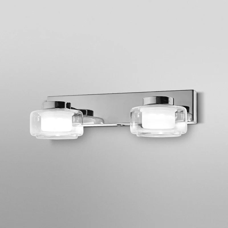 B-Ware OSRAM Wandleuchte Wandlampe LED ORBIS FLAME chrom Metall Glas IP44 CCT