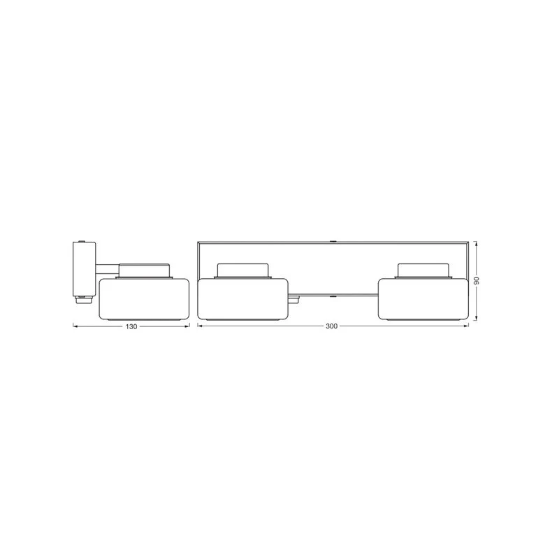B-Ware OSRAM Wandleuchte Wandlampe LED ORBIS FLAME chrom Metall Glas IP44 CCT