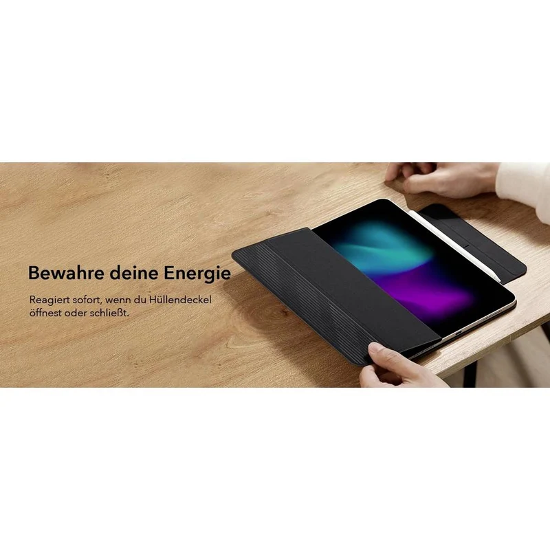 B-Ware ESR Tablet Cover Hülle Apple iPad Pro 11 Schwarz BookCase Stiftehalterung Stand