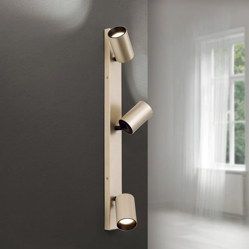 B-Ware Orion Strahler Sean Deckenleuchte Lampe 3-flg goldfarben Metall schwenkbar