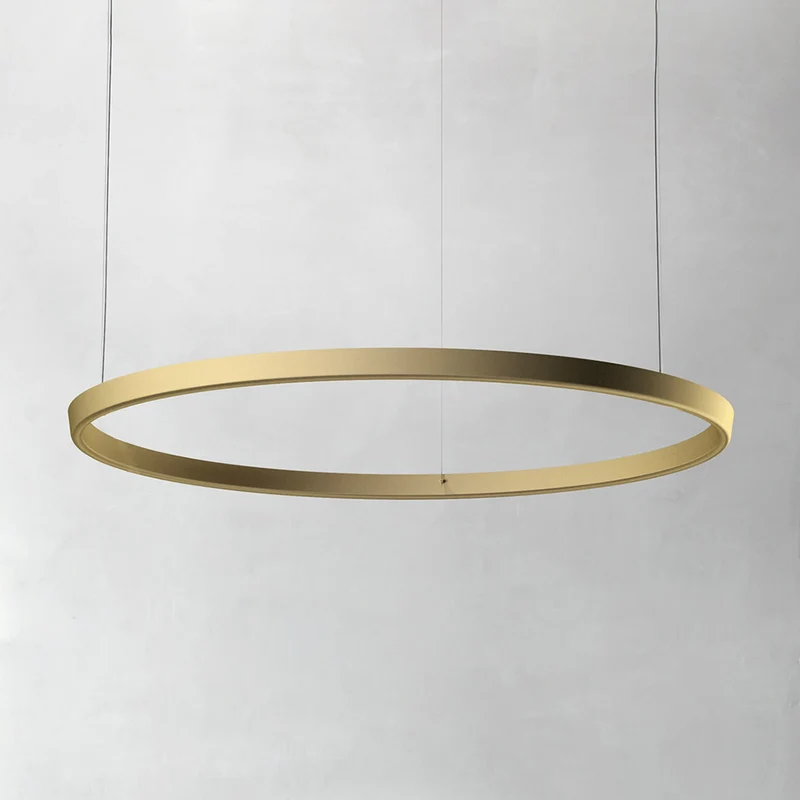 B-Ware Luceplan Compendium Circle Hängeleuchte Deckenleuchte LED 110cm messing Lampe
