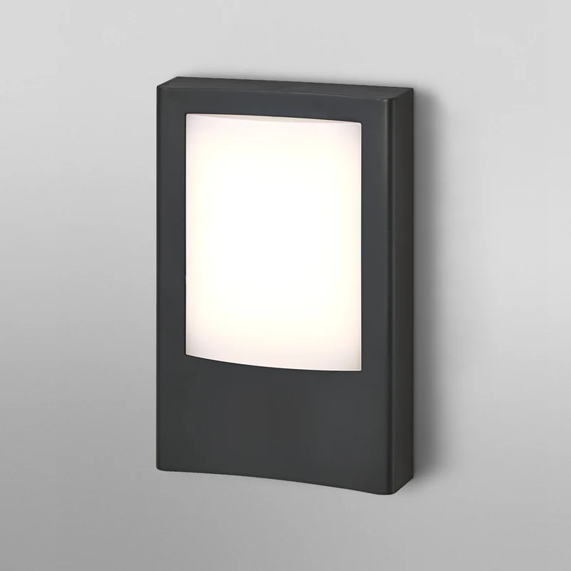 B-Ware OSRAM Außenwandleuchte Außenlampe LED Wandlampe Eingang dunkelgrau Aluminium