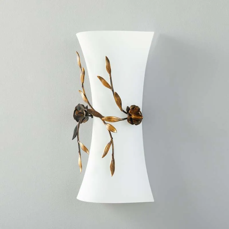 B-Ware Kögl Wandleuchte Rose mit Glasschirm Wandlampe Lampe Leuchte Spot Licht E27