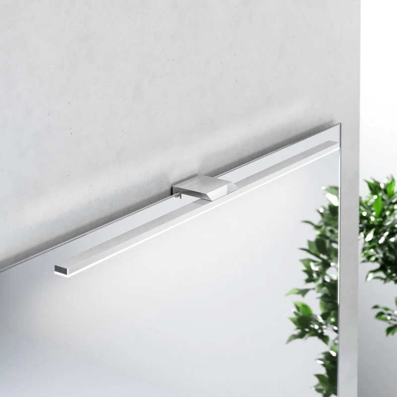 B-Ware LED-Spiegelleuchte Triga IP44 chrom 60cm 4.000K Lampe Wandlampe Wandleuchte LED
