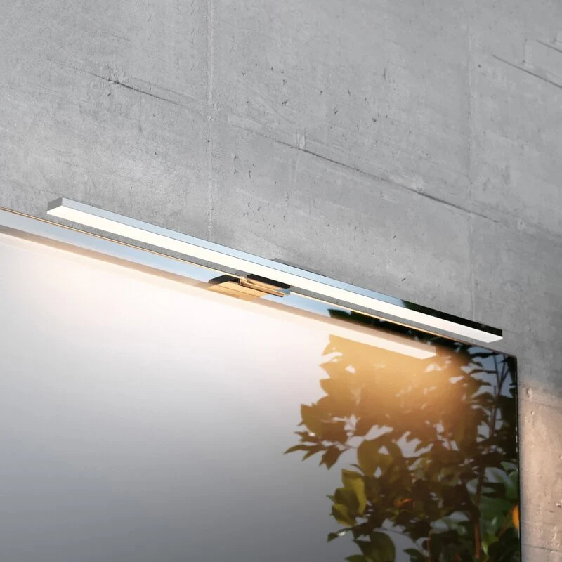B-Ware LED-Spiegelleuchte Triga IP44 chrom 60cm 4.000K Lampe Wandlampe Wandleuchte LED