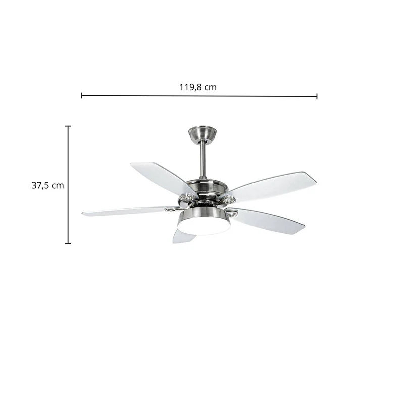 B-Ware Starluna Kuvio LED-Deckenventilator Ventilator Raumventilator Lüfter CCT nickel