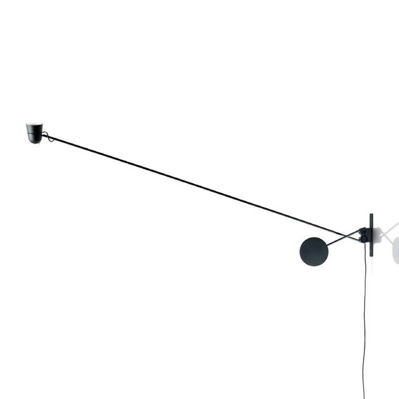 B-Ware Luceplan Counterbalance LED-Wandleuchte Wandleuchte Lampe Leuchte 12 W schwarz