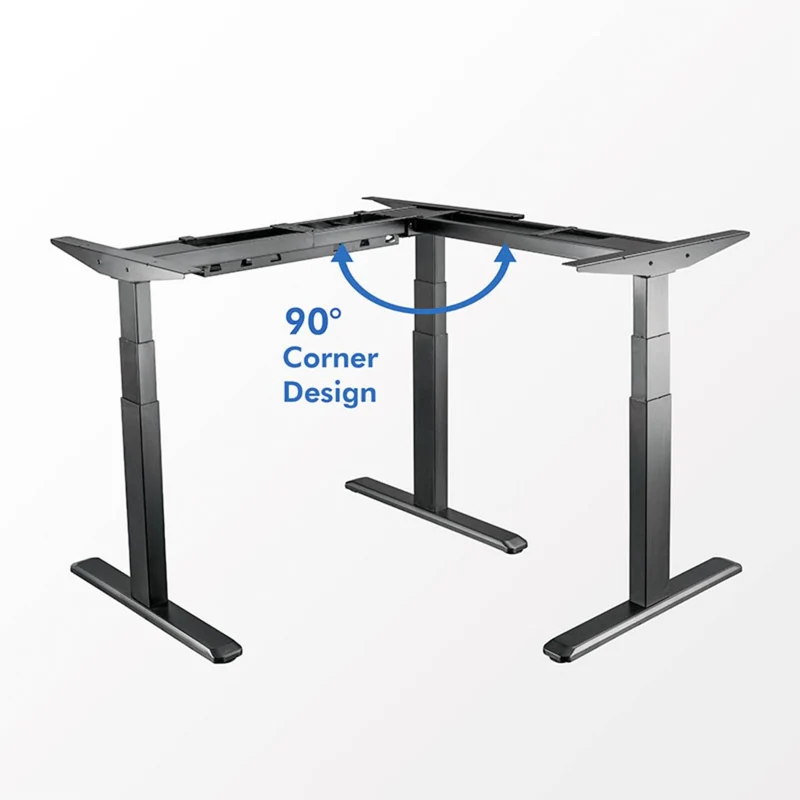 B-Ware LogiLink Sitz Steh Schreibtischgestell elektrisch höhenverstellbar 1200x620 mm