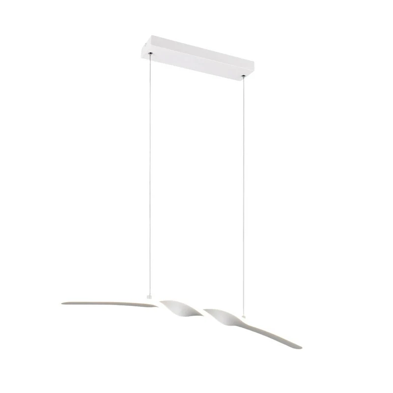 B-Ware Reality Pendelleuchte Hängelampe LED Ginko Weiß Matt Metall 79 cm