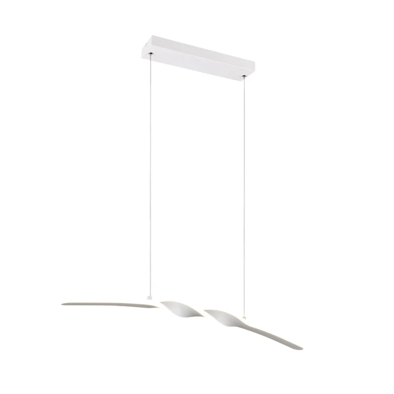 B-Ware Reality Pendelleuchte Hängelampe LED Ginko Weiß Matt Metall 79 cm