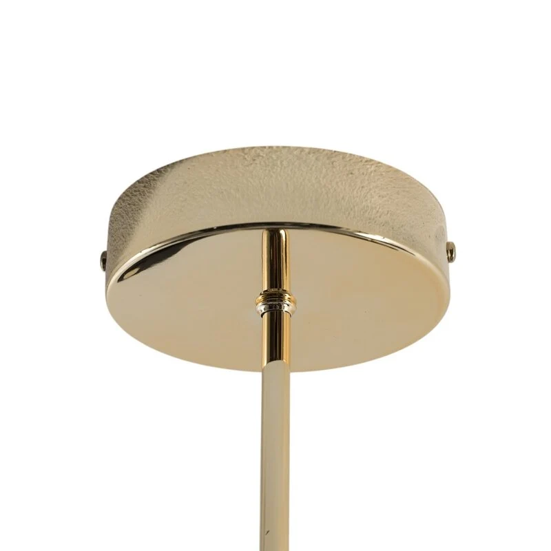 B-Ware Orino Deckenleuchte Lampe Beleuchtung GU10 Metall schwarz gold 7 flammig Modern