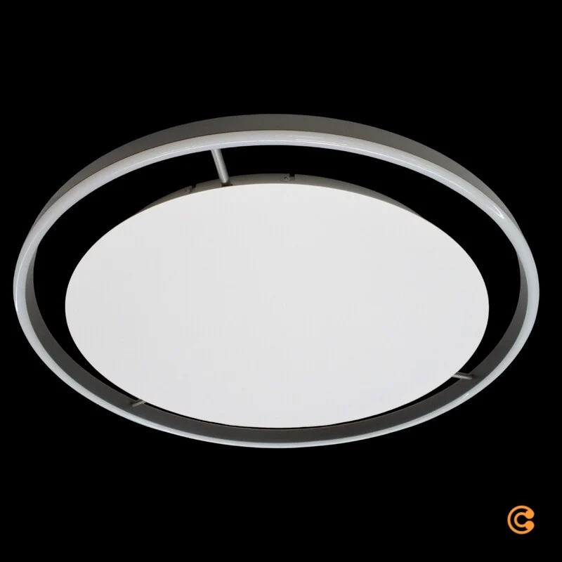 B-Ware JUST LIGHT Deckenleuchte Lampe LED RITUS Silber Metall Warmweiß dimmbar