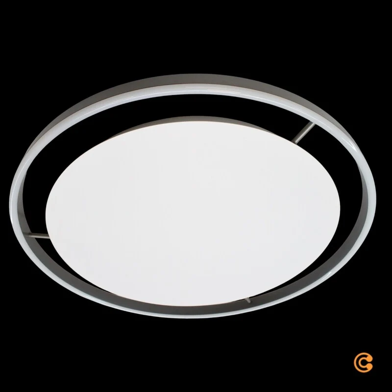 B-Ware JUST LIGHT Deckenleuchte Lampe LED RITUS Silber Metall Warmweiß dimmbar