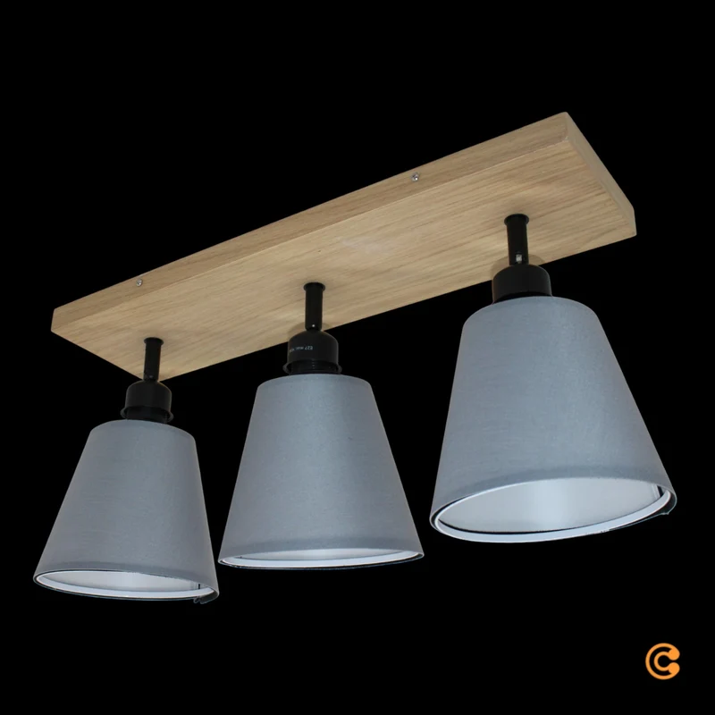 B-Ware JUST LIGHT Green Michel Deckenstrahler Strahler Wohnzimmerlampe dreiflammig E27
