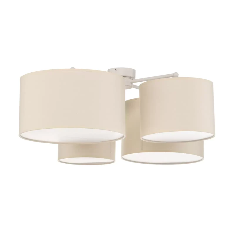 B-Ware Euluna Lodge Deckenleuchte beige Deckenlampe Lampe Leuchte Spot Kronleuchter