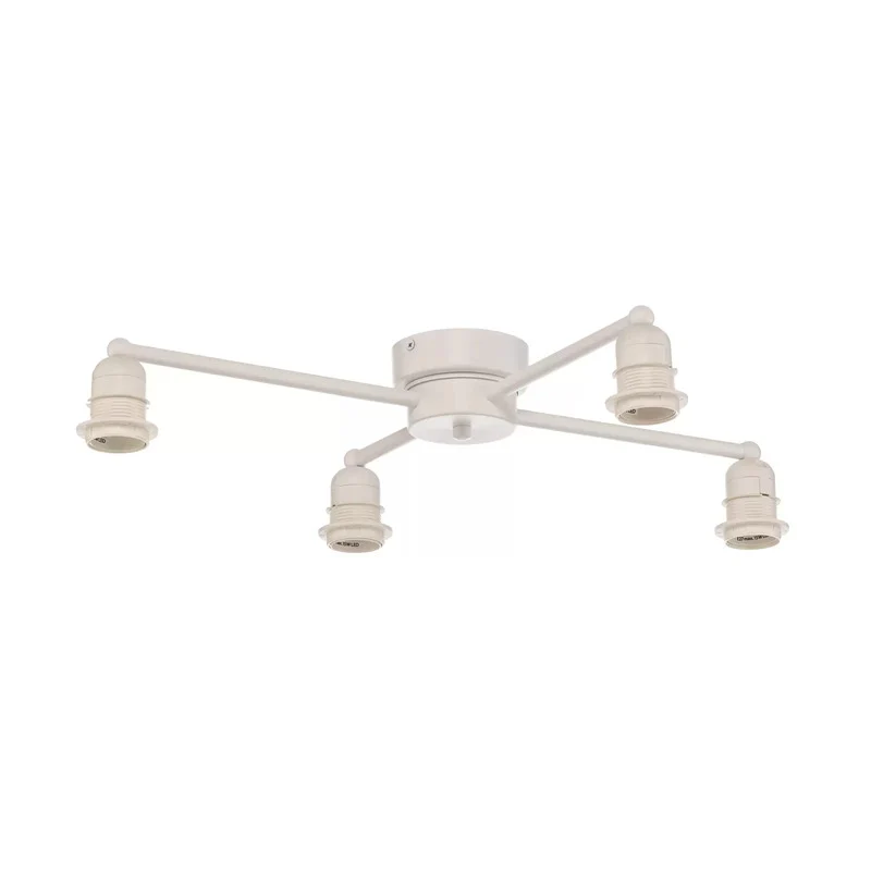 B-Ware Euluna Lodge Deckenleuchte beige Deckenlampe Lampe Leuchte Spot Kronleuchter