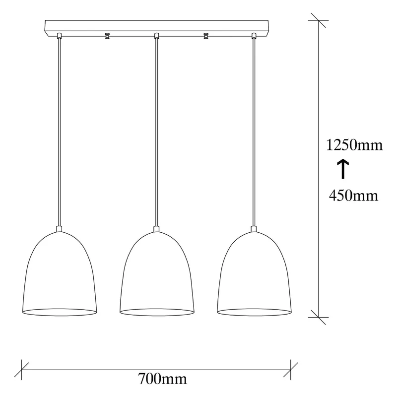 B-Ware Hängeleuchte Tattoo 6172 goldantik Metall 3-flammig lang Deckenlampe Lampe S50