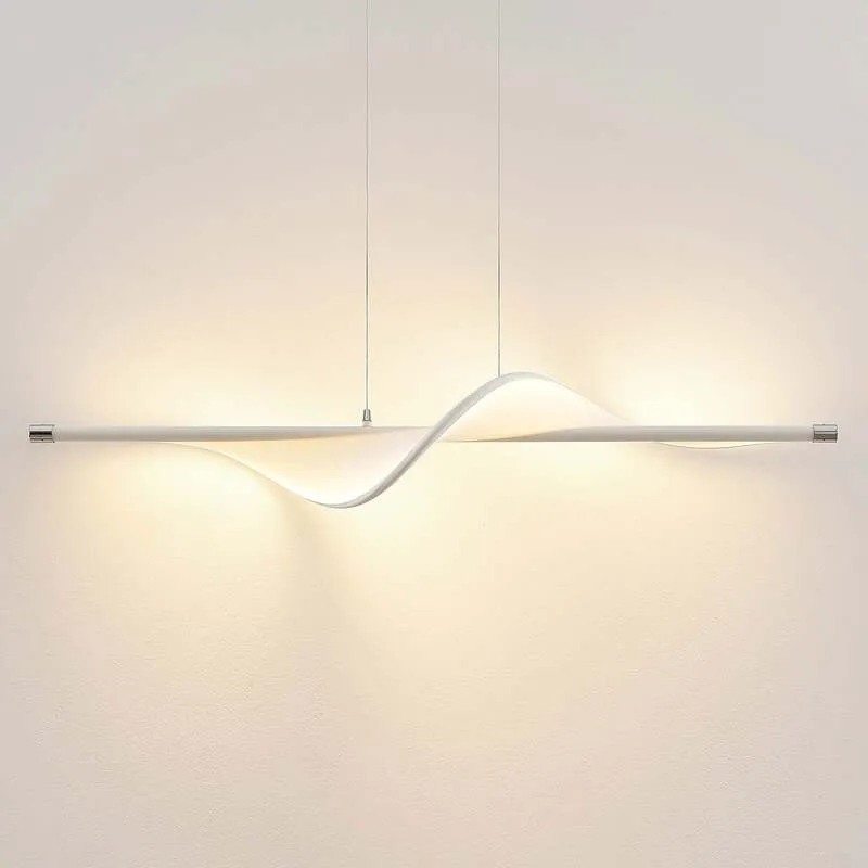 C-Ware Lucande Pendelleuchte Hängeleuchte LED Edano Textil weiß dimmbar524