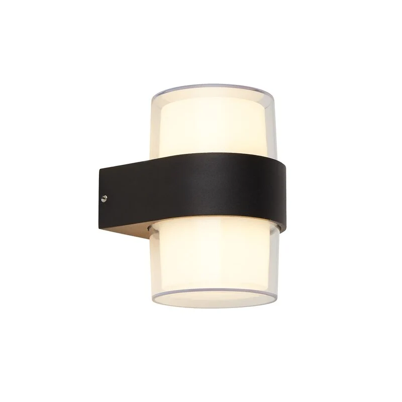 B-Ware Searchlight Wandleuchte Außenlampe LED Außenwandleuchte schwarz Leuchte Lampe