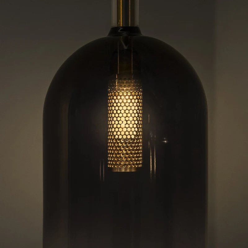 B-Ware Ideal Lux Hängeleuchte Pendelleuchte Empire Glas klar rauchgrau Beleuchtung