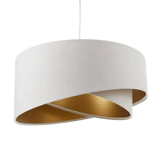 B-Ware Euluna Zweifarbige Hängeleuchte Chloe Pendelleuchte E27 Deckenlampe im Lagenlook