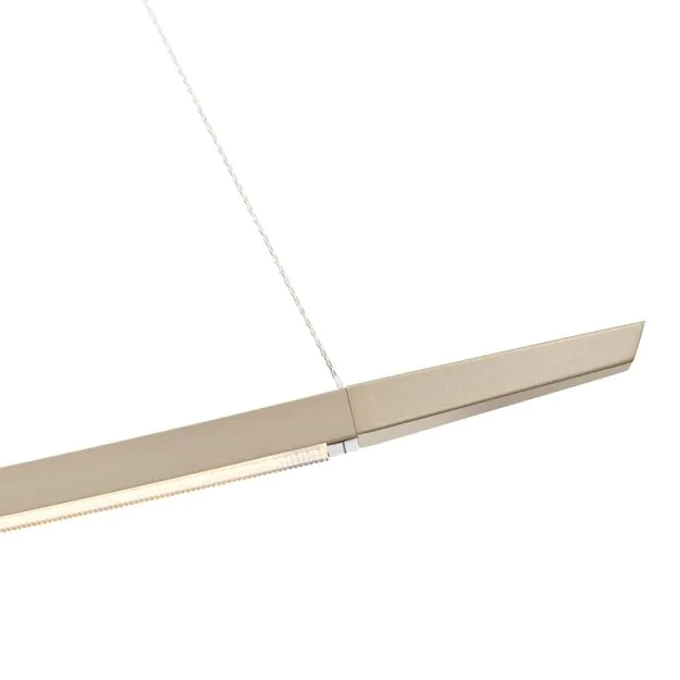 B-Ware Oligo Pendelleuchte Hängelampe LED creme Acrylglas Metall dimmbar Touch modern