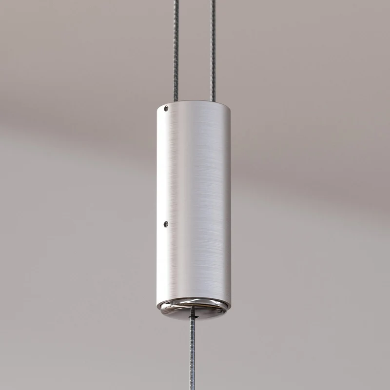 B-Ware Quitani Pendelleuchte Hängelampe LED Lampe Elna Eiche Nickel 118 cm