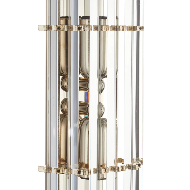 B-Ware Austrolux Wandleuchte Lampe Ontario gold transparent Glas 41 cm 24K vergoldet