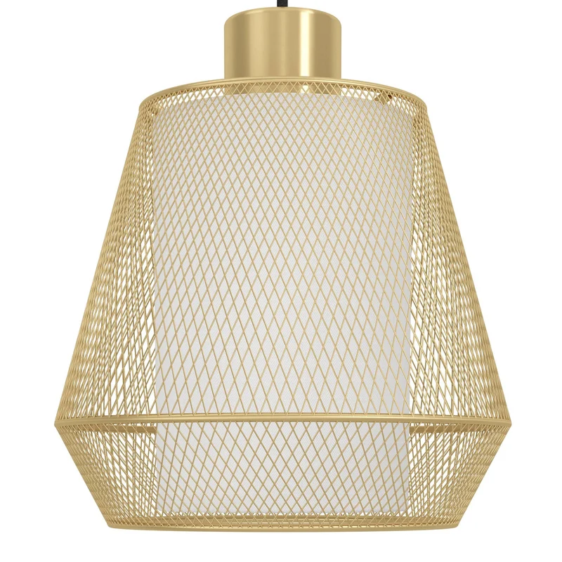 B-Ware Eglo Hängeleuchte Pendelleuchte Ciudadela schwarz messing 3 flammig 88 cm