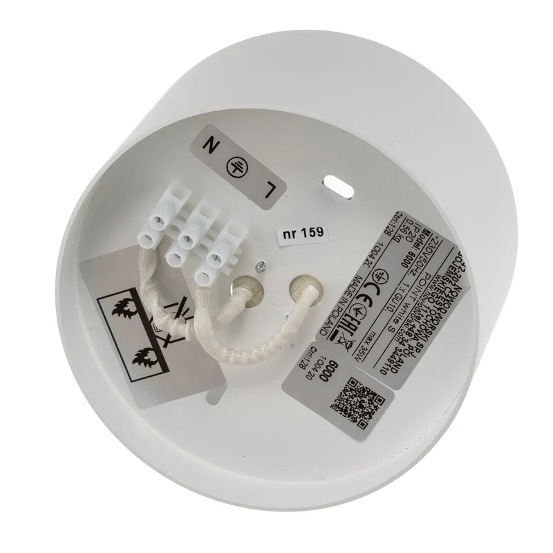 B-Ware Nowodvorski-Lighting Deckenspot Point Spot Sin Hauptlicht zylindrische Form weiß