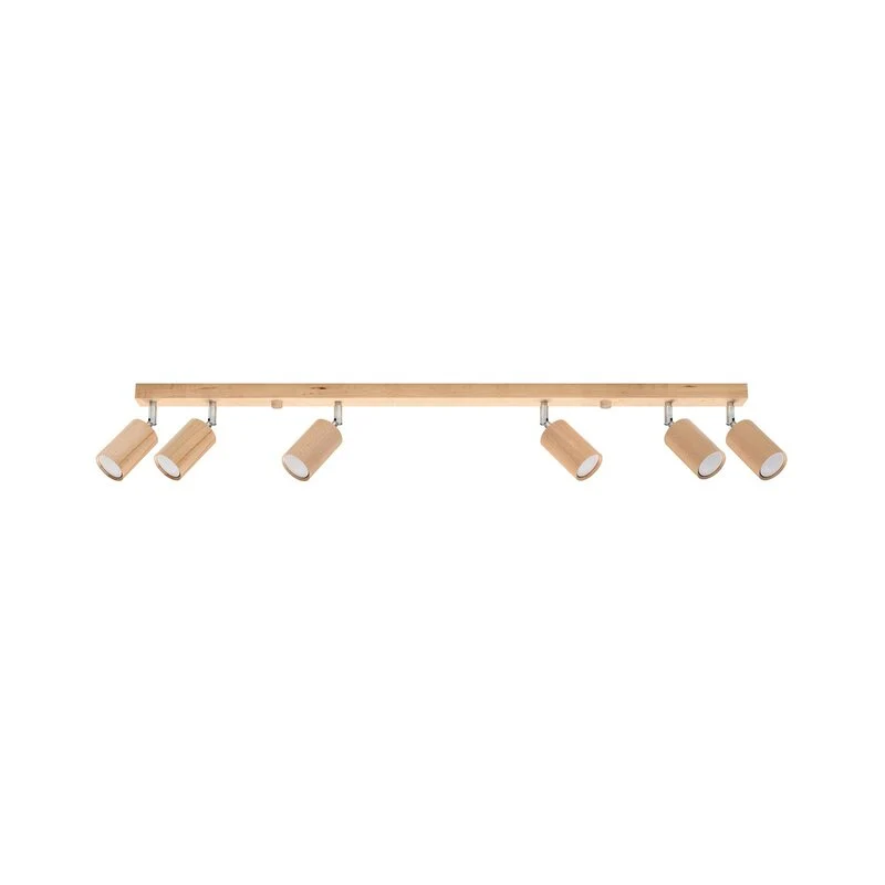 B-Ware Envostar Peach Puff Deckenspot Holz Zylinder Deckenlampe Deckenleuchte Spot