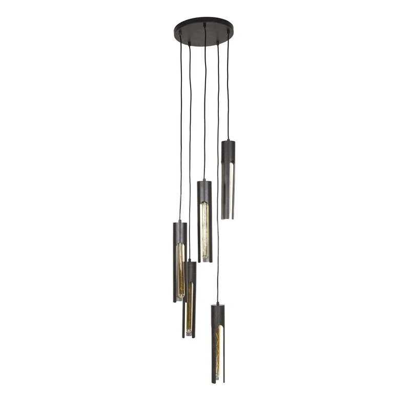 B-Ware Zijlstra Tube Hängeleuchte Pendelleuchte Lampe schwarz Metall 30 cm 5-flammig