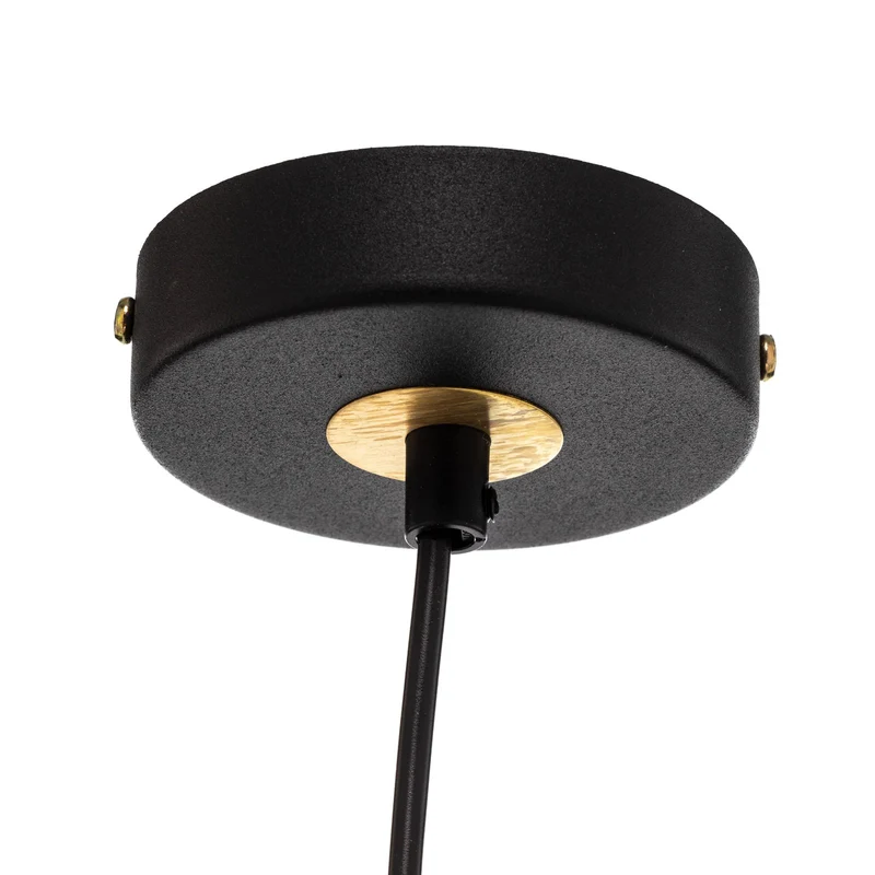 B-Ware Euluna Pendelleuchte Pendellampe Lampe Leuchte Deckenlampe Lincoln, schwarz/gold