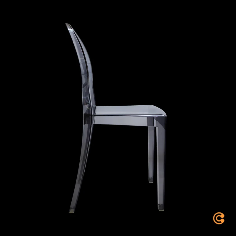 B-Ware Kartell Victoria Stuhl Designerstuhl Lehnstuhl Küchenstuhl transparent Esszimmer