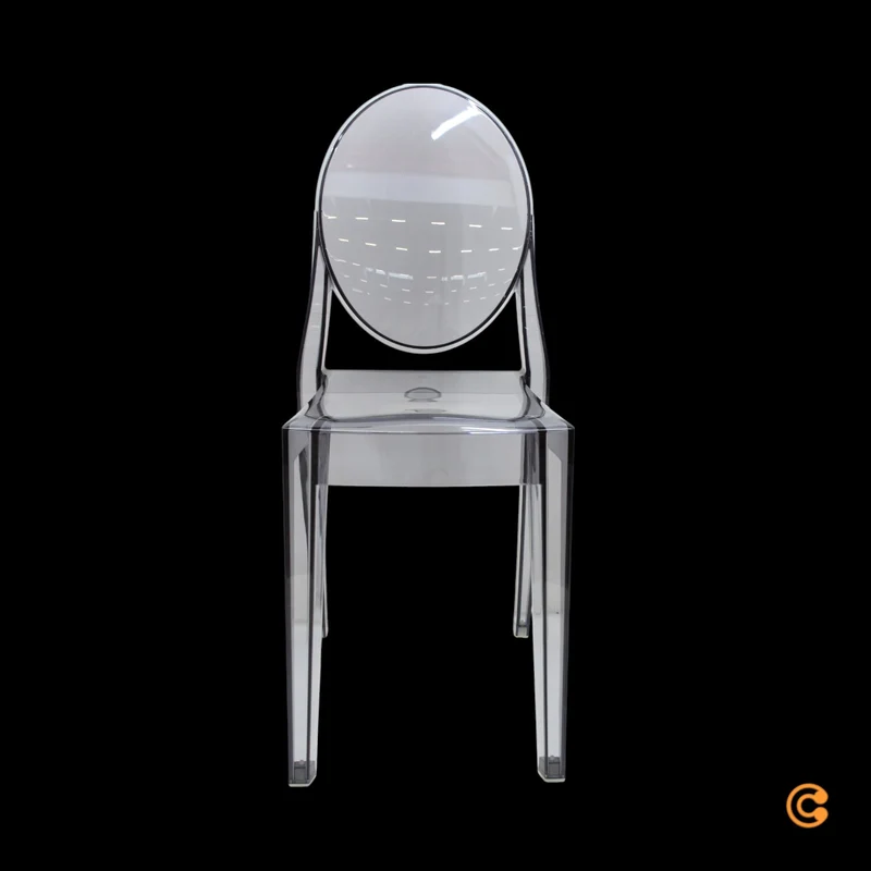 B-Ware Kartell Victoria Stuhl Designerstuhl Lehnstuhl Küchenstuhl transparent Esszimmer