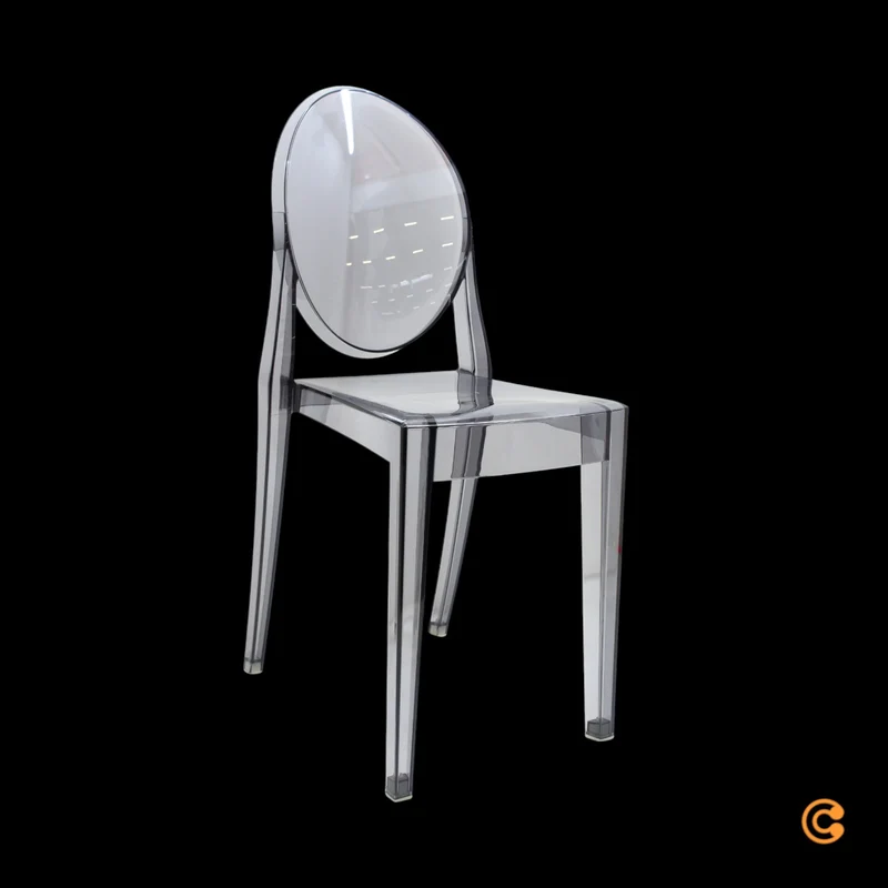 B-Ware Kartell Victoria Stuhl Designerstuhl Lehnstuhl Küchenstuhl transparent Esszimmer