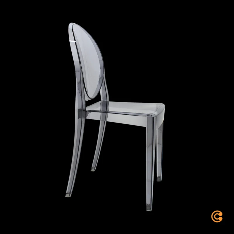 B-Ware Kartell Victoria Stuhl Designerstuhl Lehnstuhl Küchenstuhl transparent Esszimmer